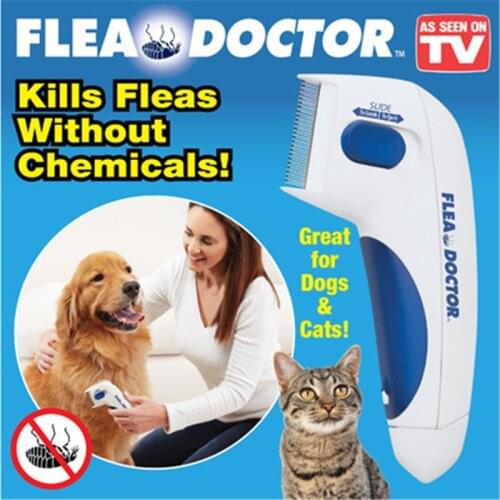 Pet Cleaner Comb Electric Flea Comb Cat Dog Comb For Fleas Ticks Grooming Removal Tools Automatic Kill Lice Cleaning Brush