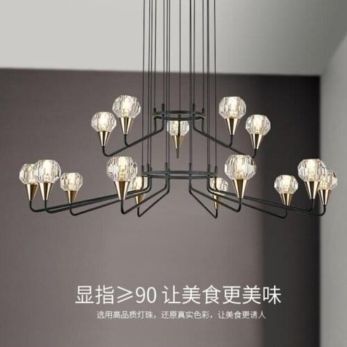 Modern LED chandelier Luxury Crystal Lights Nordic Living Room Dining Bedroom Hanging Lamp luminiare Loft Decor Lighting Fixture