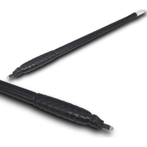 10x 18 U Shape Microblading Disposable Pen With Blades Eyebrow Tattoo Permanent Makeup Needles Nano 0.18mm