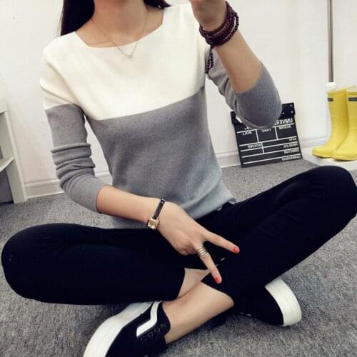 Autumn Winter Sweater Women 2019 Knitted High Elastic Jumper Women Sweaters And Pullovers Female Black Pink Tops Ladies