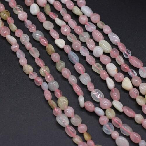 1PC Natural Morgan Beads Irregural Shape Natural Stone Loose Beads for Women Making Jewerly Necklace Bracelet Accessories 6-8mm