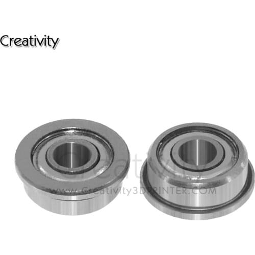 10Pcs F623ZZ 3d printer flange bushing ball bearings 3x10x4 mm Mini Metal Double Shielded Flanged Ball Bearings For 3D printer