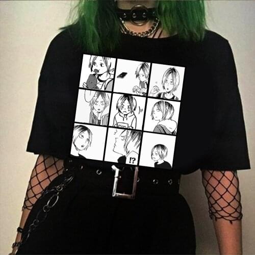 2021 Haikyuu Men T Shirt Anime Kenma Kozume Manga Shoyo Volleyball Cool Tee Shirt Short Sleeve T-Shirt