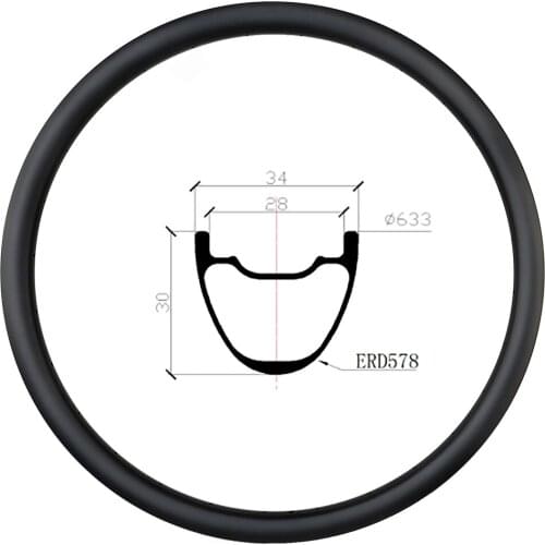 29er MTB AM ENDURO carbon rim 34mm x 30mm tubeless clincher disc wheel 30mm deep 24H 28H 32H UD 3k 12k marble 29in mountain bike