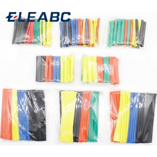 328 Pcs 2:1 Polyolefin Heat Shrink Tubing Tube Sleeve Wrap Wire Set 8 Size R06 Drop Ship