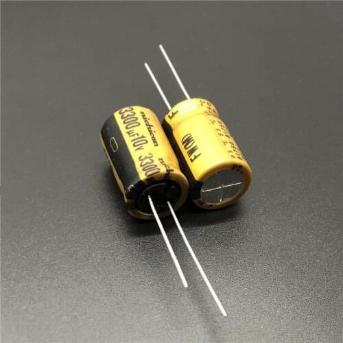 5pcs/20pcs 3300uF 10V NICHICON FW Series 12.5x20mm 10V3300uF HiFi Audio Capacitor