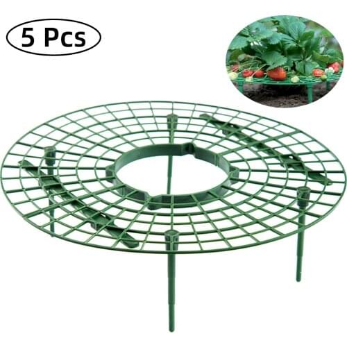 5 Pcs Strawberry Stand Vegetable Gardening Frame Holder Balcony Planting Rack Fruit Support Flower Climbing Vine Pillar Tools