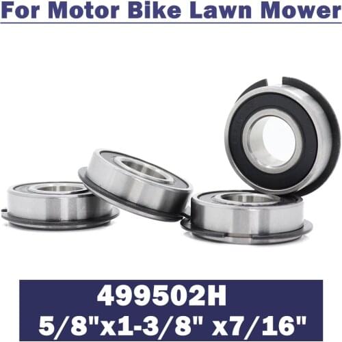 4PCS 99502-HNR With Stop Ring Bearings 499502H 5/8"x1-3/8" x7/16" For Motor Bike Lawn Mower Go Kart Wheelbarrows Carts