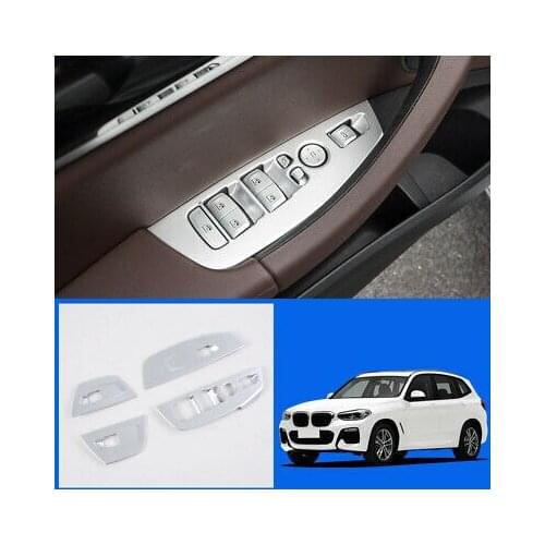 ABS Matte Interior Door Cover Armrest Trim 4pcs for BMW X3 G01 2018 - 2019