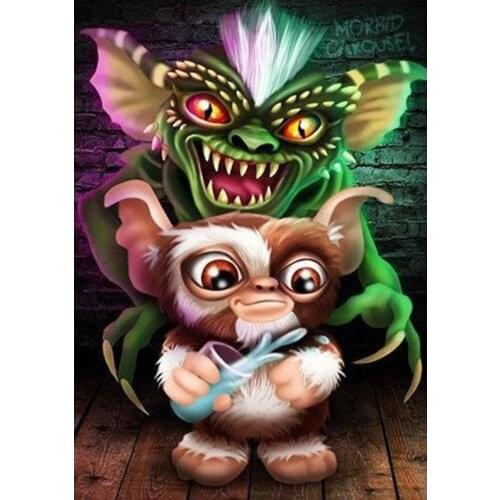 5D DIY Diamond Painting Cartoon STRIPE AND GIZMO GREMLINS Diamond Embroidery Cross Stitch Mosaic wall Decor Needlework Gift