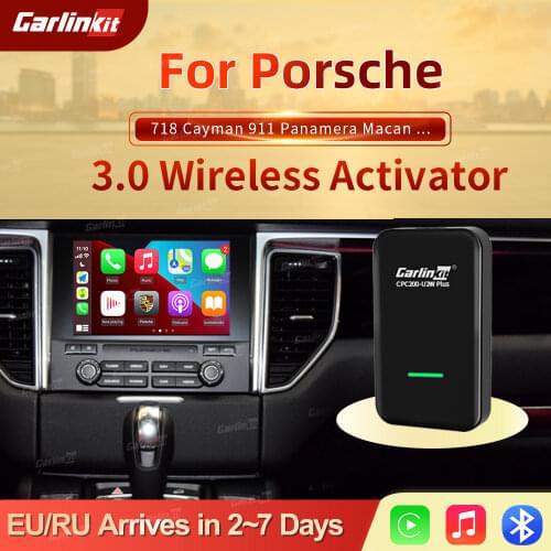 Carlinkit 2.0 Wireless Apple Carplay Plus Dongle Activator For Porsche Taycan 718 911Macan 2016-2020 USB Plug&play Support IOS14