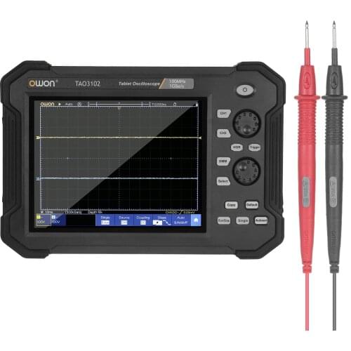 Owon Tablet Digital Oscilloscope TAO3102 8 Inch LCD Touch Screen USB Storage Oscilloscopes 8 bits 2 Channels 100Mhz Bandwidth