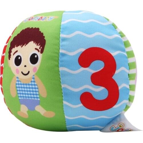 Infant KidsToy Ball Bell Rattle Bunny Ball Pinched Ball Toddler Baby Animals Cognitive Ball Baby Shot Pleasure Toy Xmas Gift