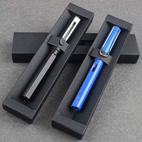 Black, white, kraft Creative Folding Pen Box General Gift Packaging Cardboard Box Drawer Paper Pen Box with Window 500pcs/lots