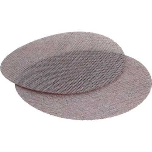 2-5pcs 150mm 80-1000 Grit Dust Free Sandpaper Mesh Cloth No Hole Round Flocking Sanding Discs Grinding Aluminium Oxide Sandpaper