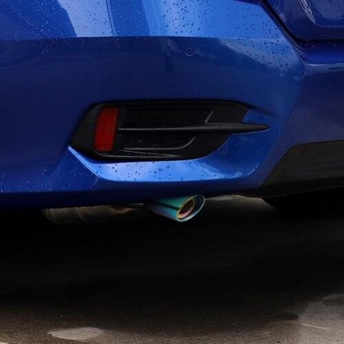 Burnt Color Stainless Steel Car Exhaust Tip Practical Multi-functional Durable Muffler Straight Tail Pipe Silencer