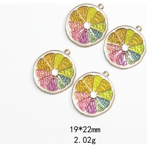 Novelty earrings Korean earrings quirky jewelry dripping fruit lemon slices alloy jewelry accessories earrings pendant