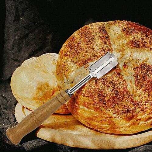 Bread Baguette Toast Dough Scoring Lame Knife Cutter with 5 Blades Bakery Tool Pastry Cutter Knife Cutting Tool Pastry Cutter