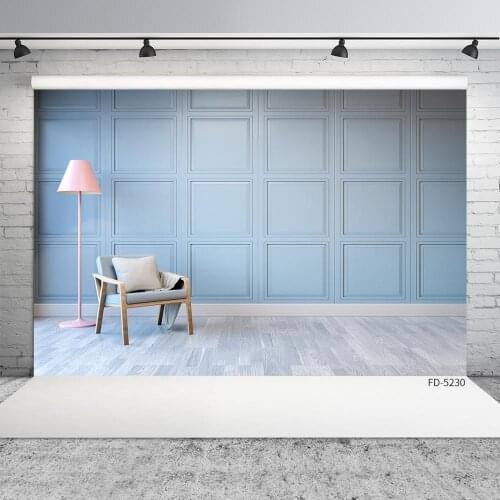 Grid Square Wall Floor Lamp Chair Photo Background Custom Photography Backdrop for Baby Children Home Portrait Photocall Props