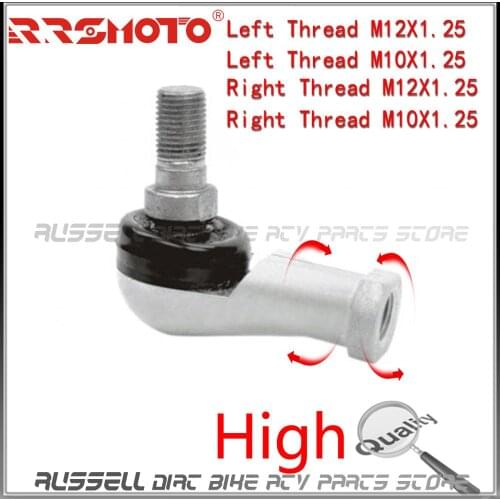 Joint Ball Head U-joint 12mm M12 10mm M10 x1.25 Tie Rod End for Bull Hummer JIANSHE LONGDING Loncin 250 ATV Quad UTV Car Quality
