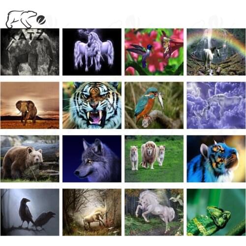 Modern Hummingbird Animal Diamond Painting Cross Stitch Home Decoration Unicorn Picture Under Rainbow Diamond Mosaic Diy Decor