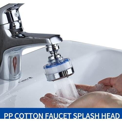 Water saving Faucet splash head PP cotton filter Universal kitchen tap adapter Sink faucet aerator nozzle bathroom Accessories