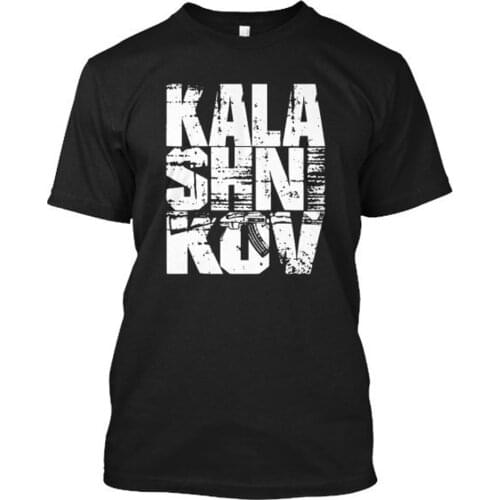 Ak-47 Kalashnikov Shirt Military Gun Shirts 2019 Hot Sale Super Fashion Summer Casual Man Good Quality T Shirts Online