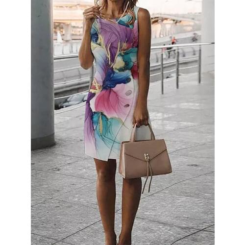 Vintage Floral Print Office Lady Dress Elegant O-Neck Long Sleeve Party Dress 2021 Spring Women Slim A-Line Mini Dress Vestidos