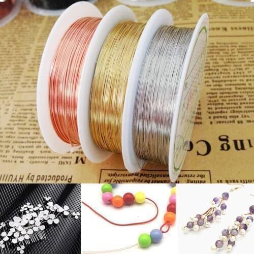 0.2/0.3/0.4/0.5/0.6/0.8/1.0mm Copper Wire Jewelry Accessories DIY Handmade Copper Wire Colorful Combination Jewelry Making