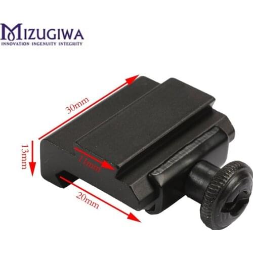 1PC Hunting Scope Mount 20mm to 11mm Weaver Picatinny To Dovetail Rail Adapter Base Mount Caza Long 30mm