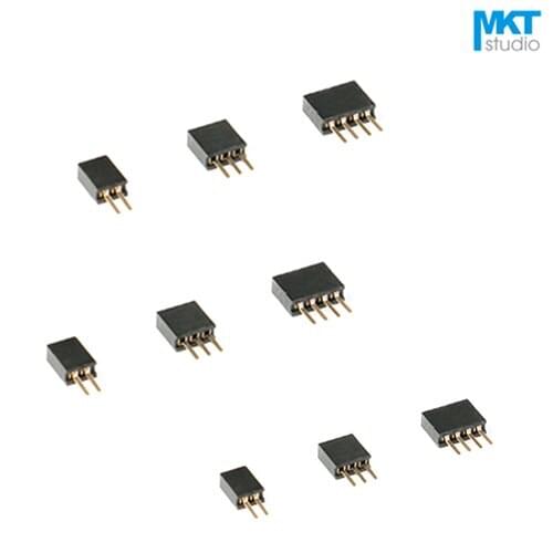 100Pcs 1.27mm Pitch Single Row Straight Pins 4.3mm Female PTH Pin Header For Arduino 2P 3P 4P 5P
