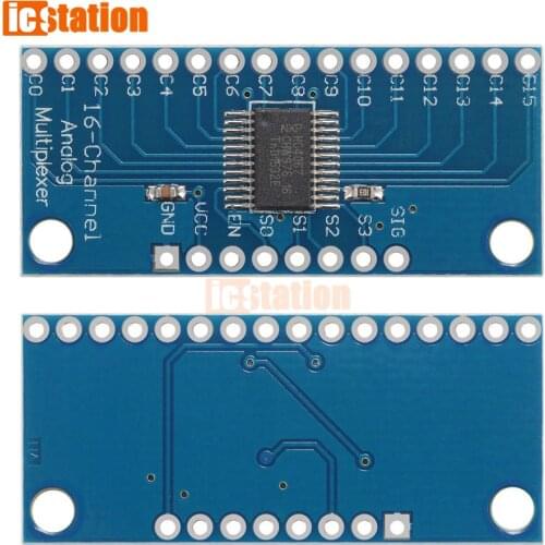 16CH Analog Digital MUX Breakout Board CD74HC4067 Precise Module For Arduino 16-Channel TTL-level 2V-6V for I2C SPI 16 Sensors