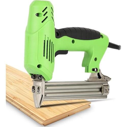 1800W Electric Nail Gun Lithium Battery Rechargeable Furniture Stapler Nail Gun 10-30mm Frame Heavy Nail Gun Woodworking Tools