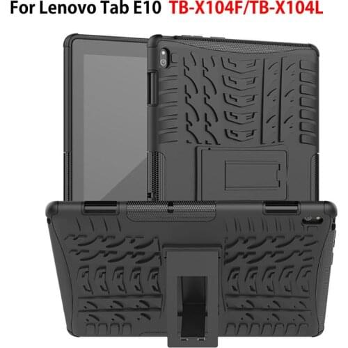 Case For Lenovo Tab E10 10.1 Tablet Cover Funda TB-X104F TB X104F TB-X104L Heavy Duty 2 in 1 Hybrid Rugged Durable Stand Shell