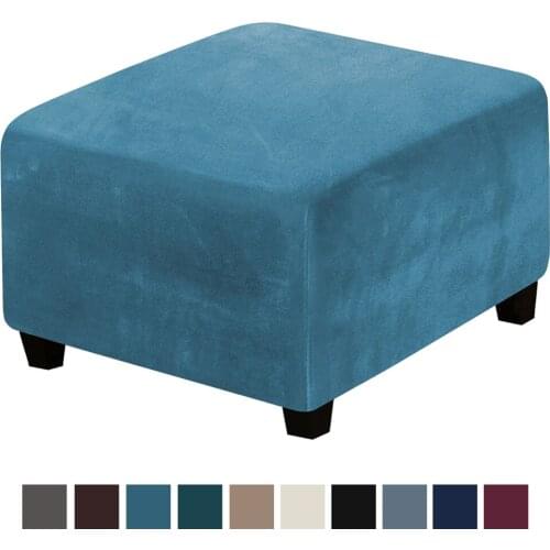 27-32inch Square Step Stool Cover Soft Footstool Low Slipcover Sofa Step Stool Cover Dustproof Furniture Protect Series