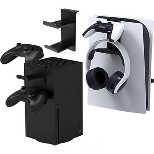 Gaming Headphone Holder Headphone Stand Gaming Controller Hanger Holder For PS5 Console Removable Headphone Holder