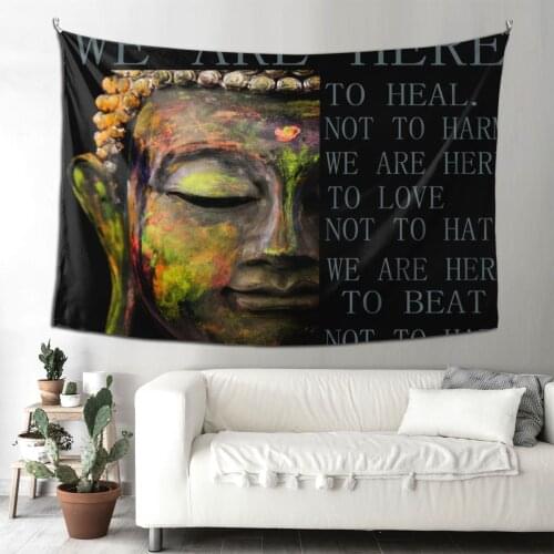 Buddha India Mandala Tapestry Wall Hanging Boho Decor Wall Cloth Tapestries Tapestry Mandala Wall Carpet 95x73cm