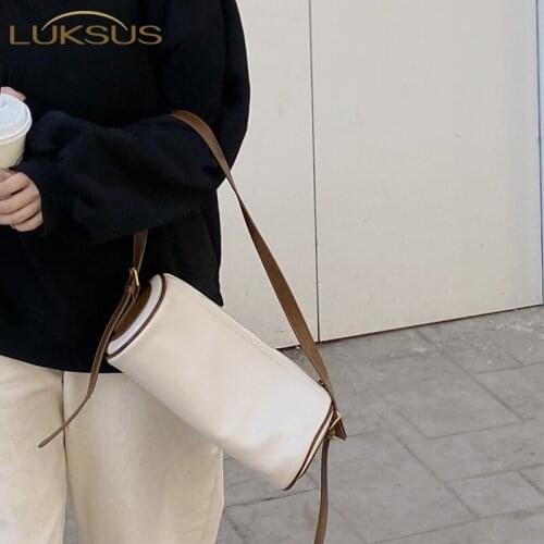 LUKSUS Women's White Bags