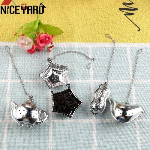 NICEYARD Metal Tea Bag Peanut / Bird / Teapot / Shell Tea Infuser Filter Tea Strainer Ball Reusable Stainless Steel Teapot