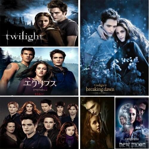 Diamond Painting Kit Full Drill Twilight City Movie Poster Diamond Embroidery Mosaic Cross Stitch Home Decoration Gift