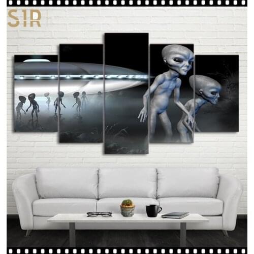 Wall Painting Canvas Printing HD Classic Movie Animation 5 Panel Home Decoration Template Living Room Poster Anime Decor Hero
