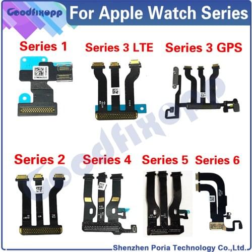 NEW For Apple Watch Series S1 2 3 4 5 6 38mm 42mm 40mm 44mm LCD Display Touch Screen Motherboard Main Board Connector Flex Cable