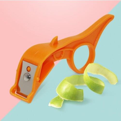 Fruit Vegetable Peeler Zester Multifunctional Ring Design Plastic Orange Citrus Peeling Cutter for Home Kitchen Tools