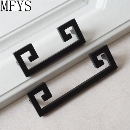 3.75'' 5'' Vintage Kitchen Cabinet Pulls Handles Dresser Pull Door Handles Black Drawer Pulls handle Furniture Hardware 96 128mm