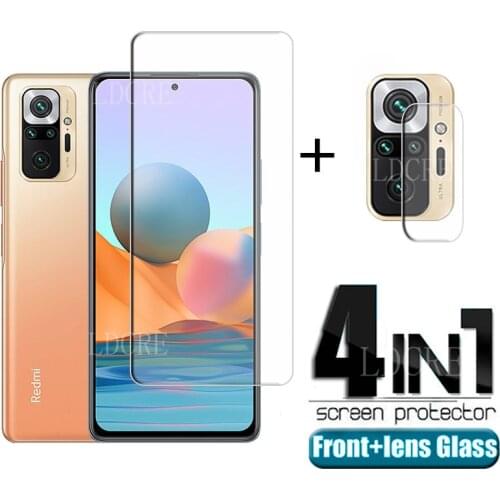 For Xiaomi Redmi Note 10 Pro Glass For Redmi Note 10 Pro Screen Protector HD Tempered Glass For Redmi Note 9 T 10 Pro Lens Film