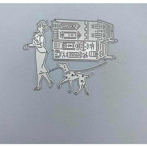 Urban hyena girl Metal Cutting Dies Stencils for DIY Scrapbooking photo album Decorative Embossing DIY Paper Cards
