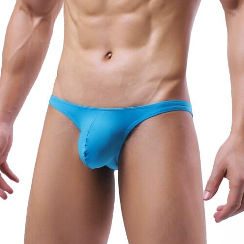 Men Underwear Jockstrap Penis Pouch Briefs String Homme Panties Low Rise Breathable Slip Sissy Underpants Bikini Thongs Tanga