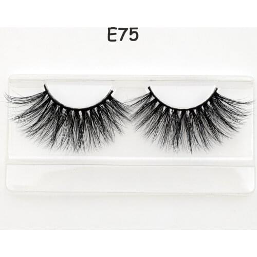 Visofree Eyelashes 25mm Lashes Dramatic 3D Mink Lashes False Eyelashes Makeup Soft Eyelash Extension Long Fake Eye Lashes E75