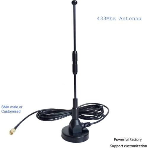 OEM Portable New Smart Magnetic High gain 35dbi omni 433mhz antenna sma 1pcs