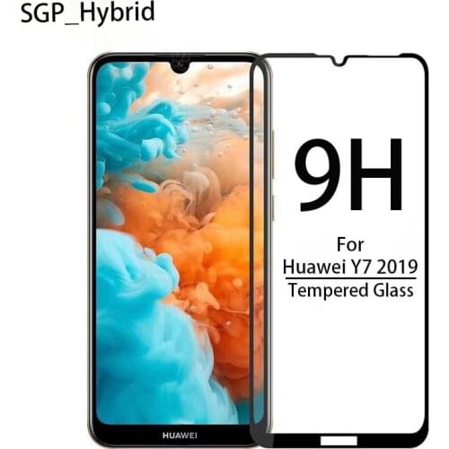 For Huawei Y7 2019 Glass on the Y7 2019 DUB-LX1 Screen Protector Tempered Glass For Huawei Y7 2019 Y 7 Y72019 Protective Glass